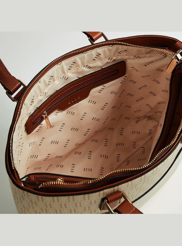 ELLE Monogram Shoulder Bag with Pouch