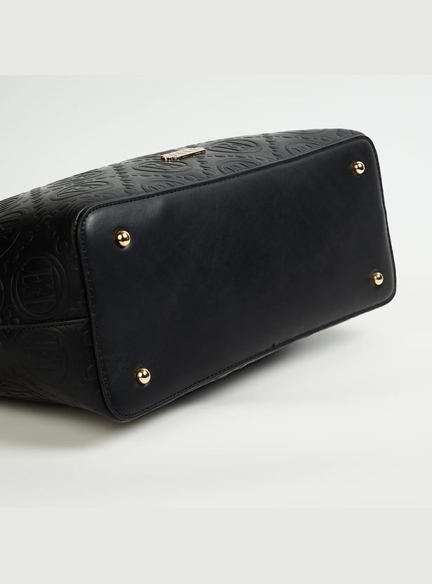 ELLE Embossed Shoulder Bag