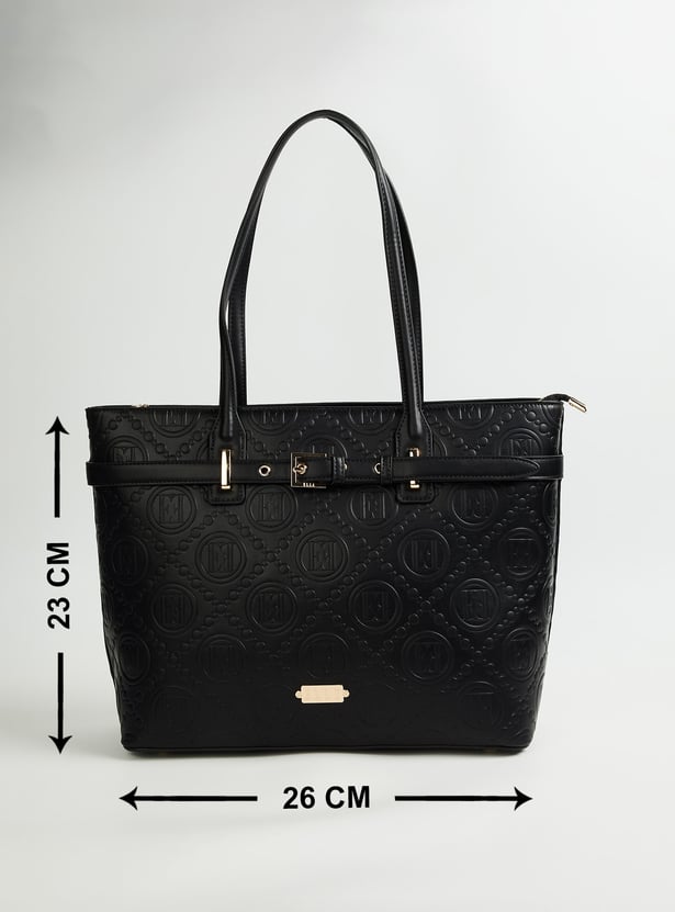 ELLE Embossed Shoulder Bag