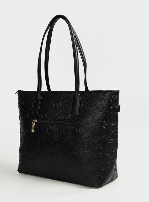 ELLE Embossed Shoulder Bag