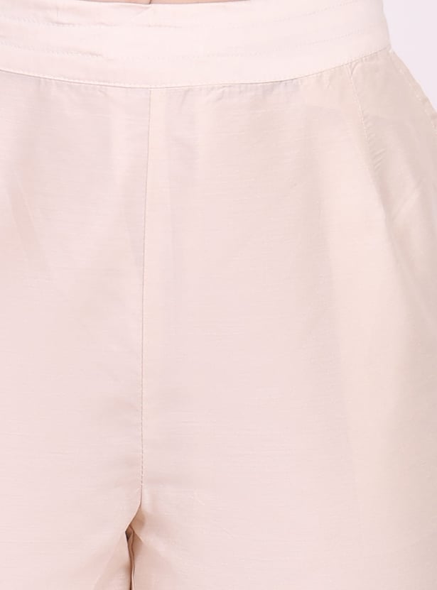 W Embroidered Straight Pants