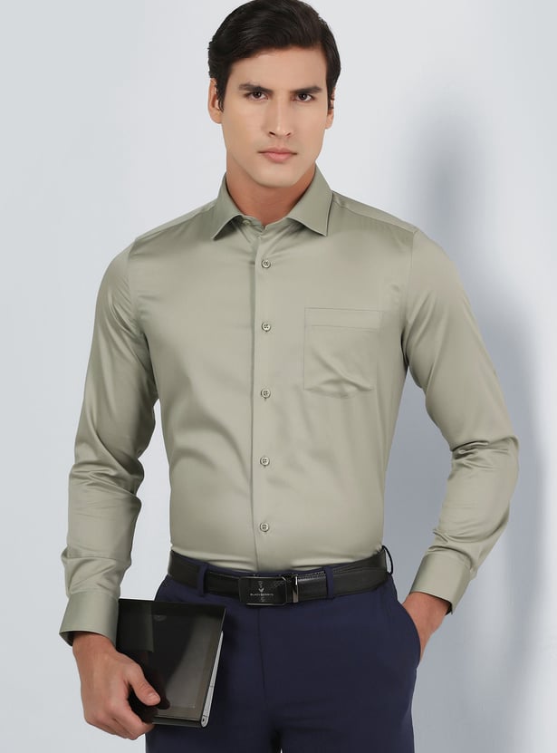 BLACKBERRYS Solid Slim Fit Formal Shirt