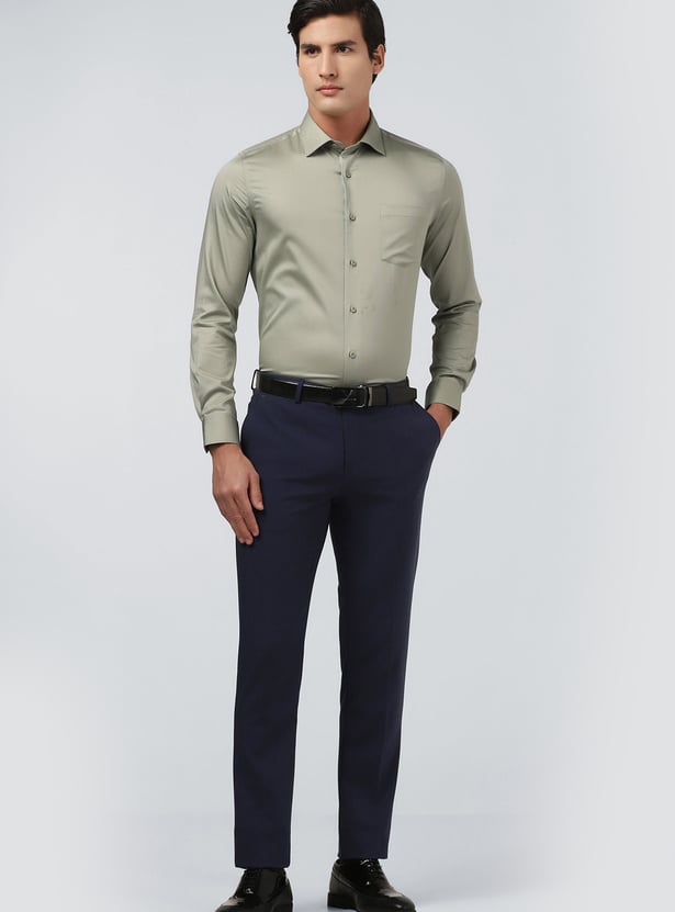 BLACKBERRYS Solid Slim Fit Formal Shirt