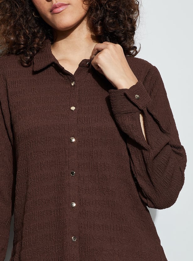 CODE Textured Shirt