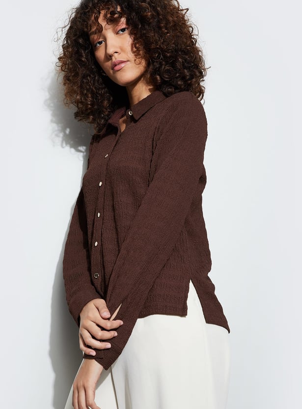 CODE Textured Shirt