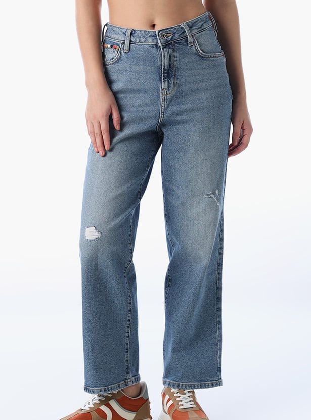 ONLY Stonewashed Straight Fit Jeans