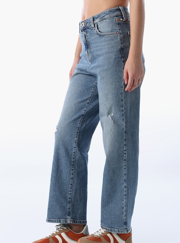 ONLY Stonewashed Straight Fit Jeans