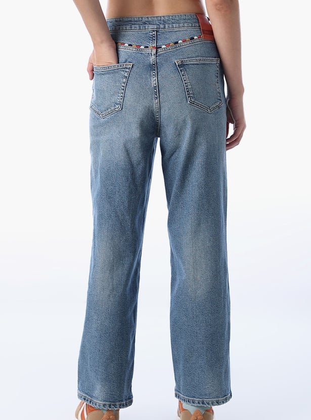 ONLY Stonewashed Straight Fit Jeans