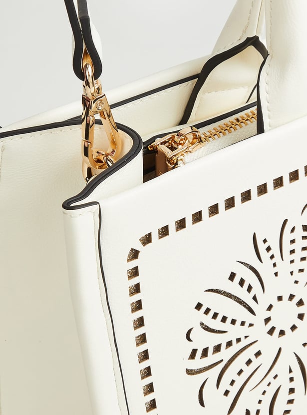 ELLE Cut-Out Detail Handheld Bag