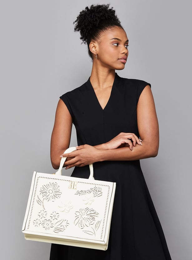 ELLE Cut-Out Detail Handheld Bag
