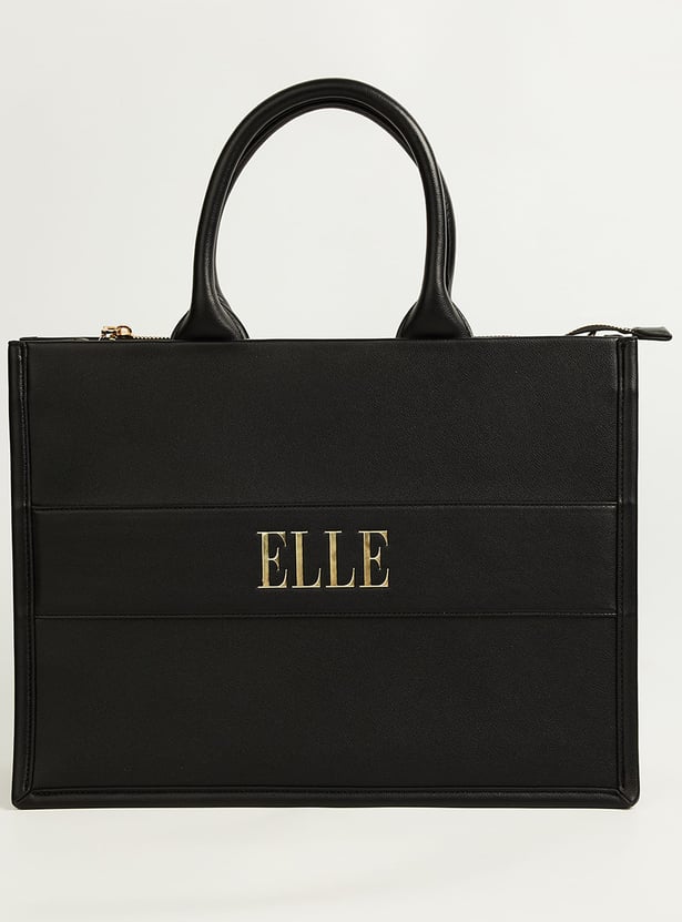 ELLE Solid Handheld Bag