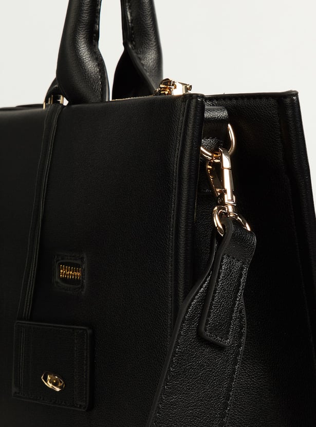 ELLE Solid Handheld Bag