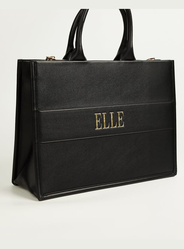 ELLE Solid Handheld Bag