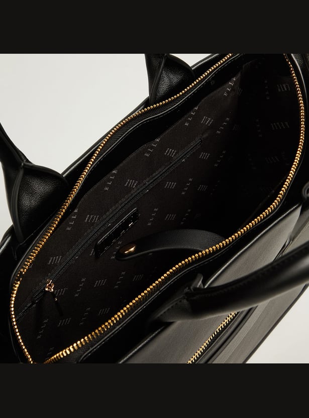 ELLE Solid Handheld Bag