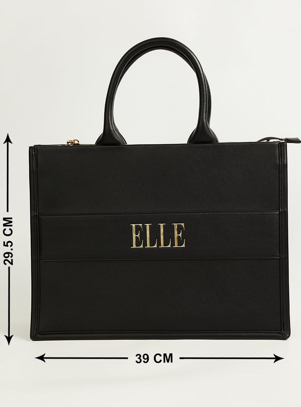 ELLE Solid Handheld Bag