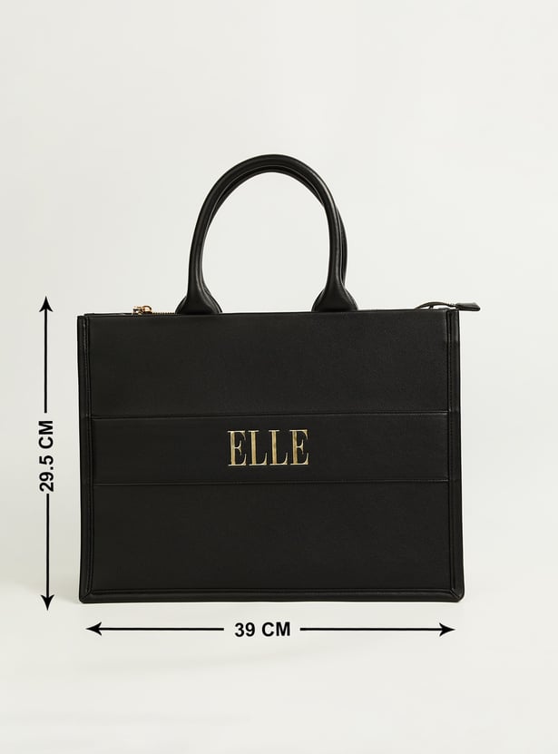 ELLE Solid Handheld Bag