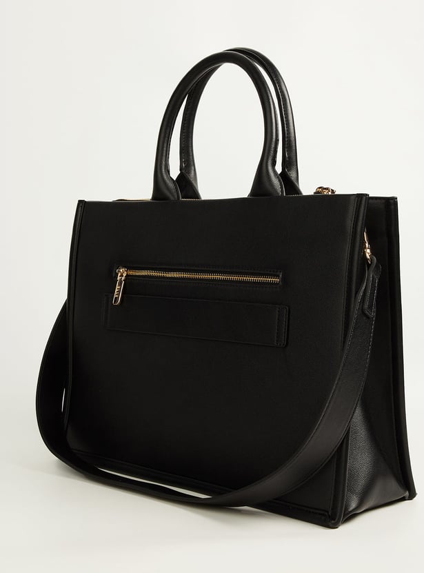 ELLE Solid Handheld Bag
