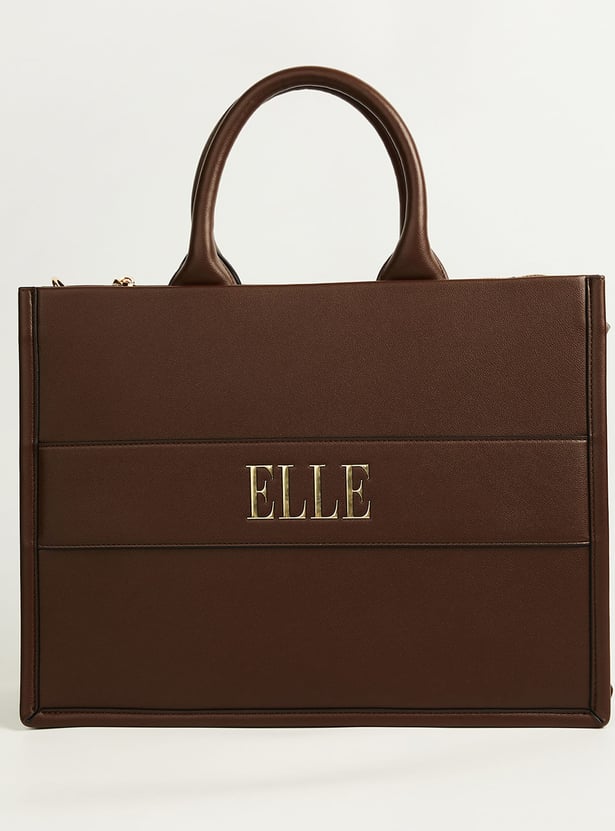 ELLE Solid Handheld Bag