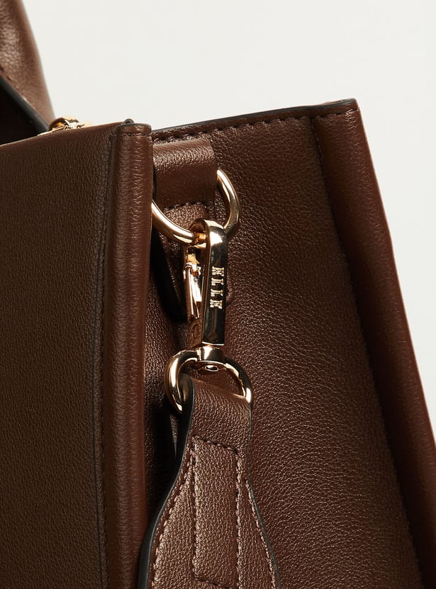 ELLE Solid Handheld Bag