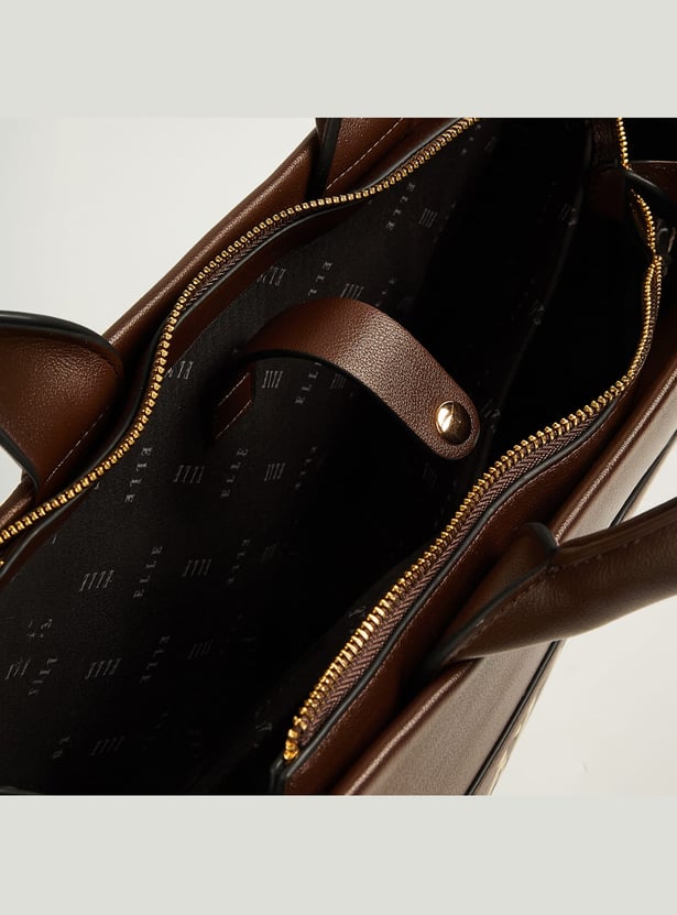 ELLE Solid Handheld Bag