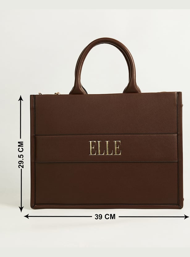 ELLE Solid Handheld Bag