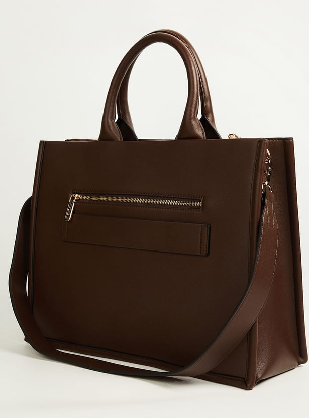 ELLE Solid Handheld Bag
