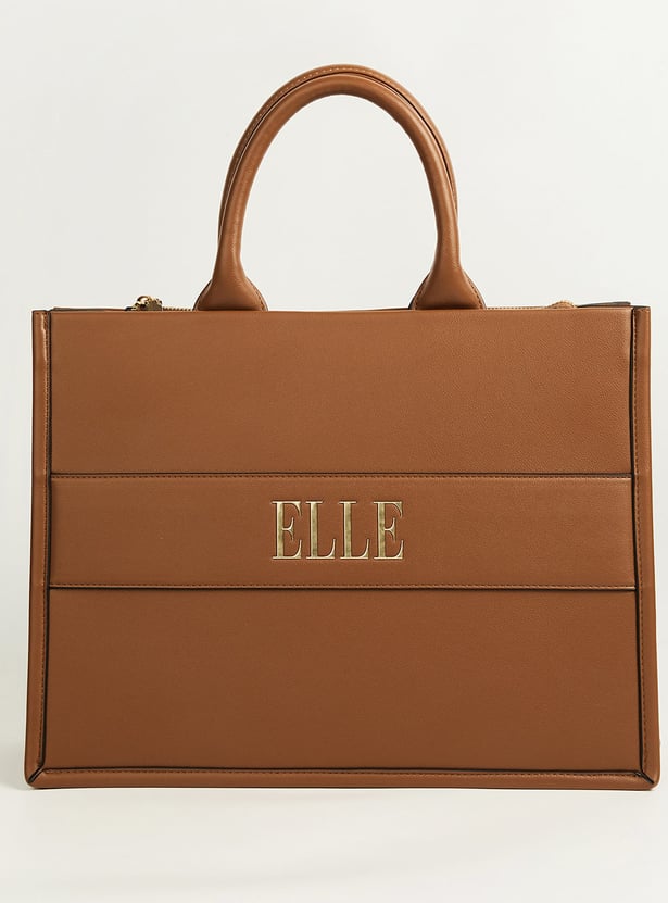 ELLE Solid Handheld Bag