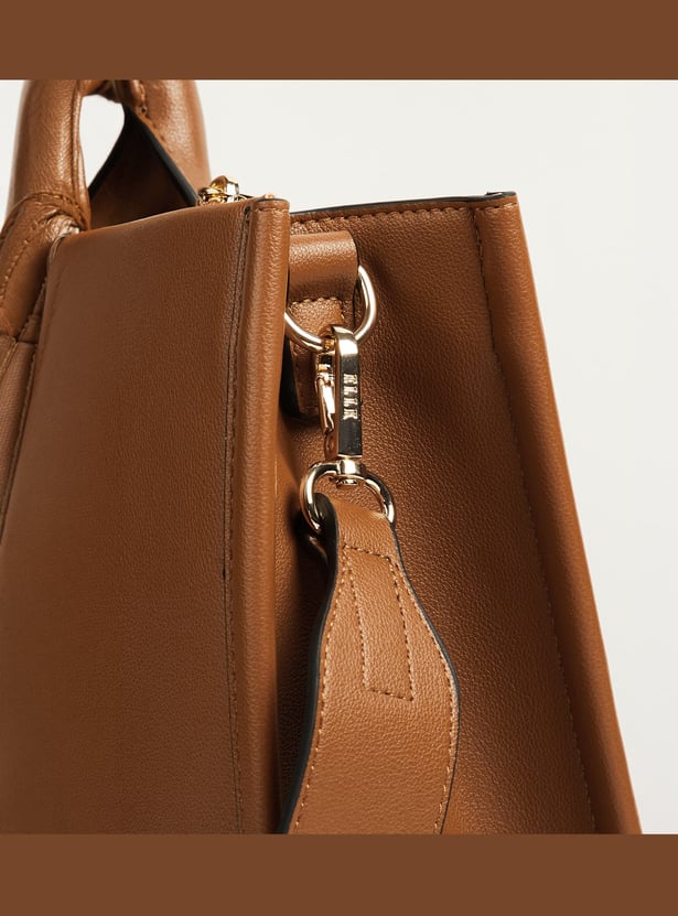ELLE Solid Handheld Bag