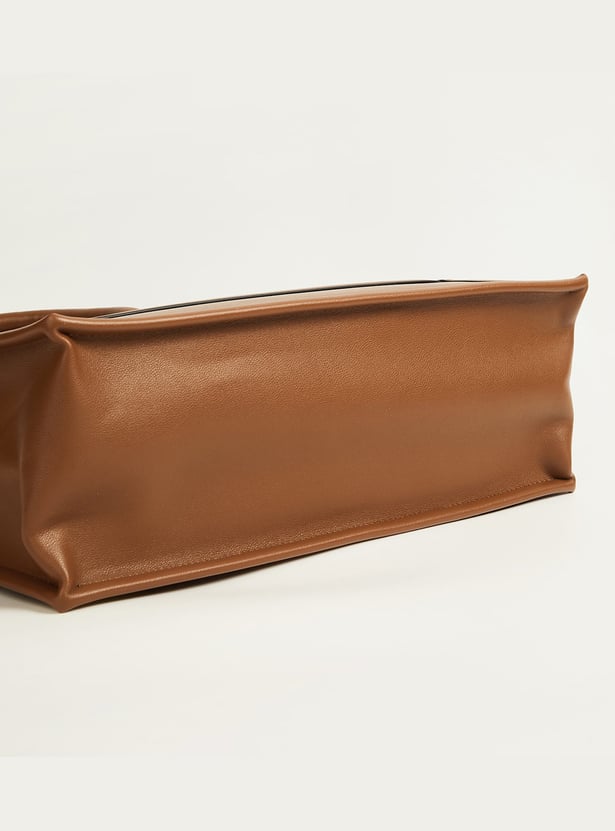 ELLE Solid Handheld Bag