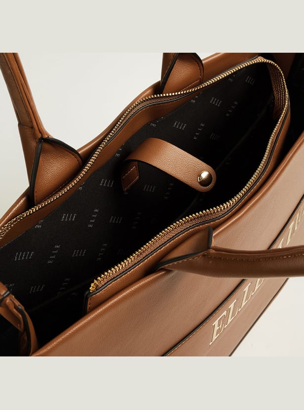 ELLE Solid Handheld Bag