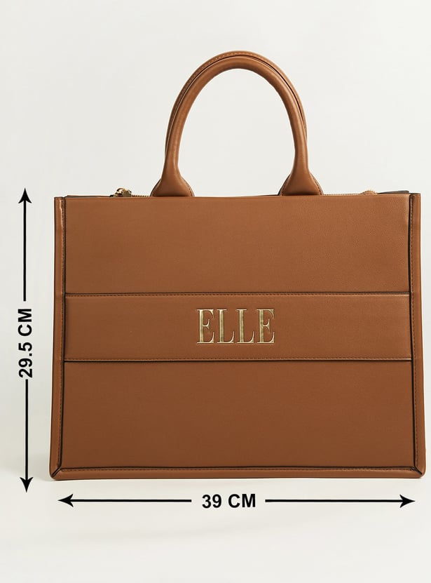ELLE Solid Handheld Bag