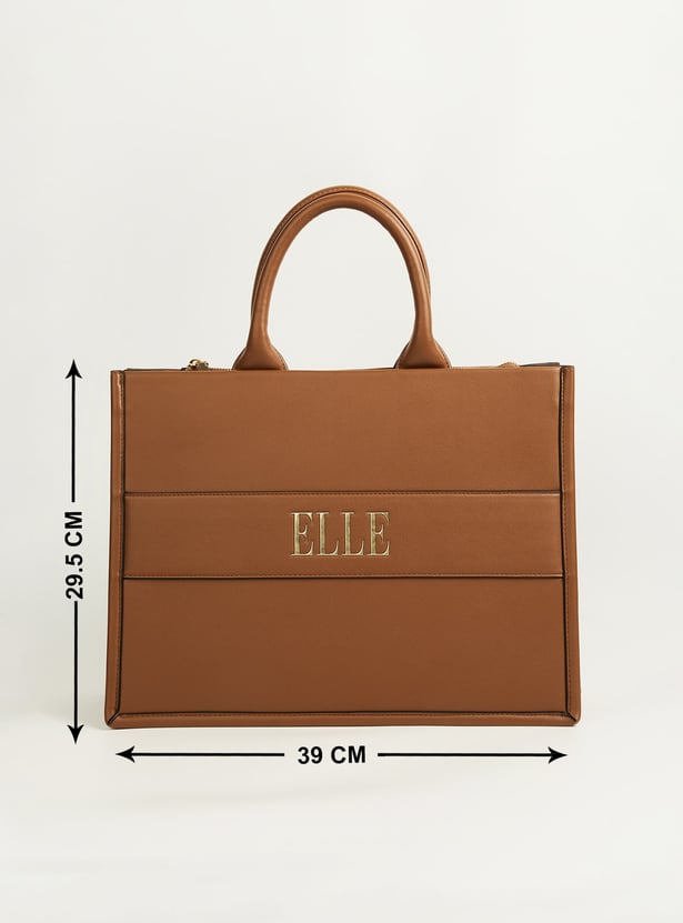 ELLE Solid Handheld Bag