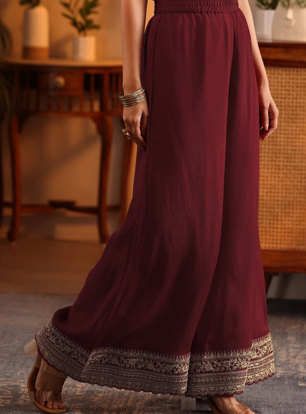LIBAS Embroidered Straight Kurta Set
