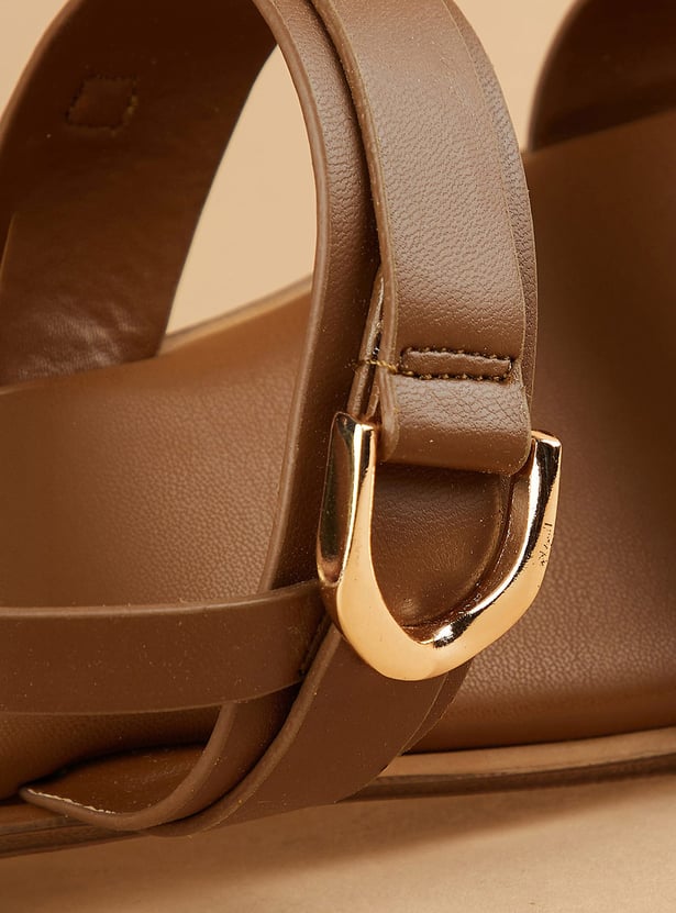 CODE Solid Slingback Sandals