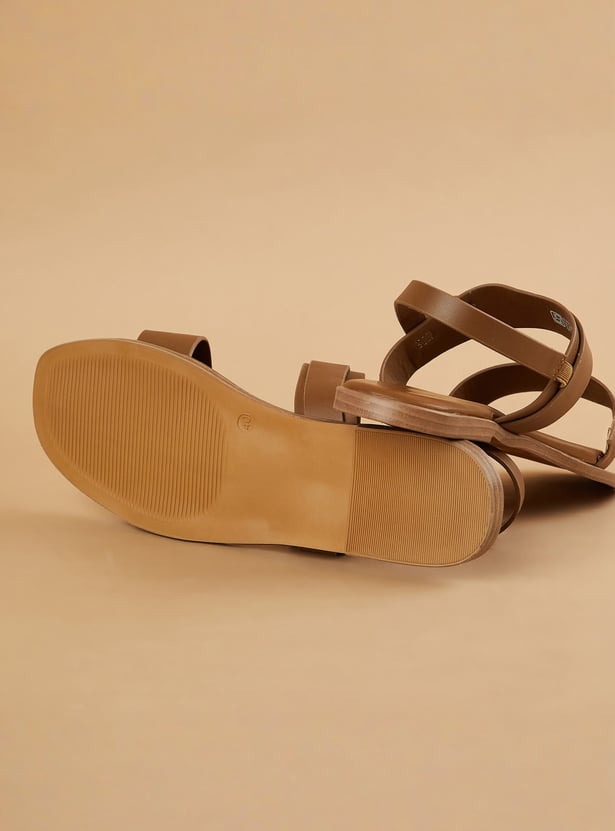 CODE Solid Slingback Sandals