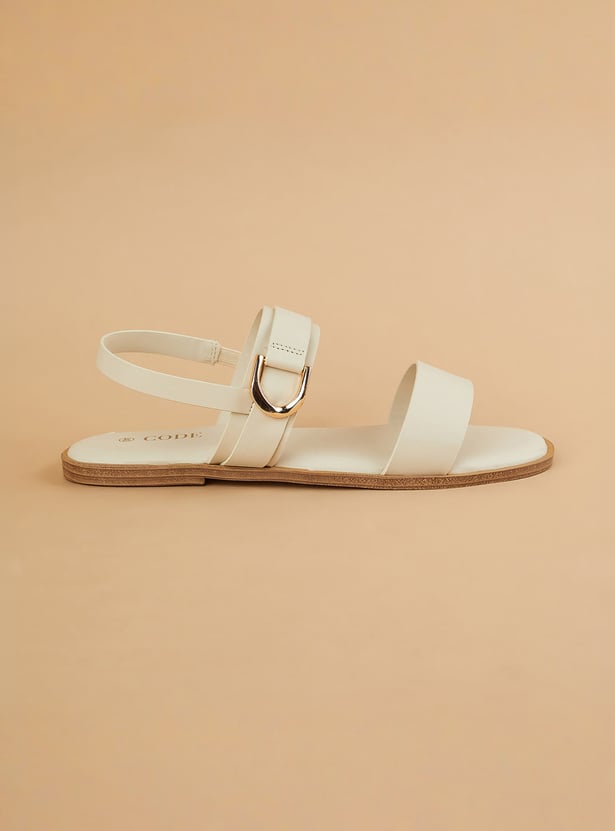 CODE Solid Slingback Sandals