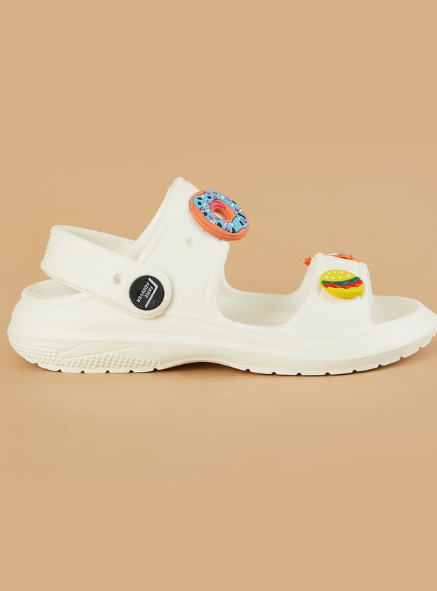 FAME FOREVER Girls Charm Detail Sandals