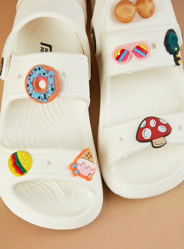 FAME FOREVER Girls Charm Detail Sandals