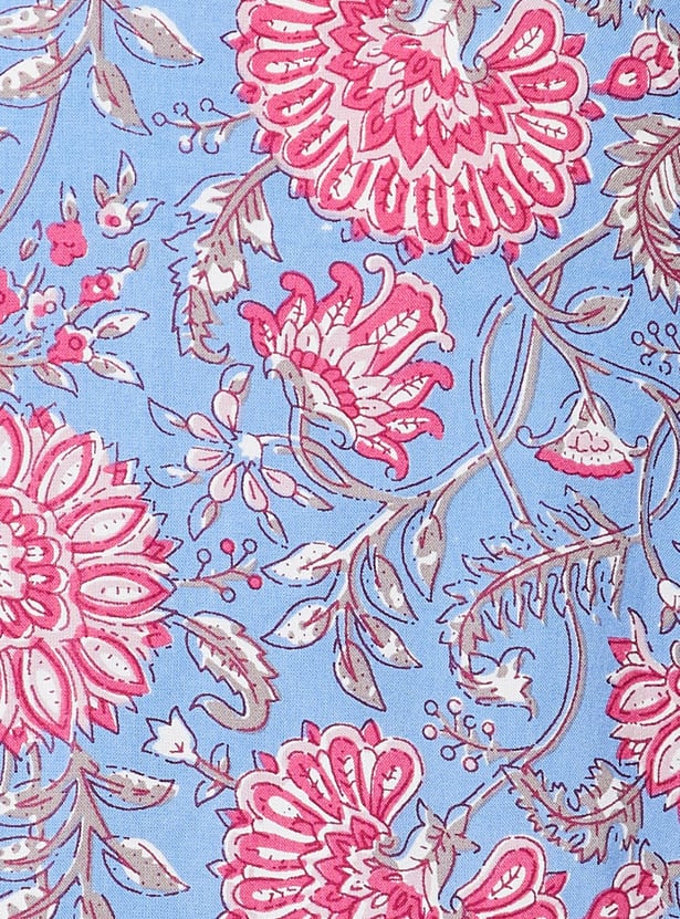 MELANGE Floral Print Straight Kurta