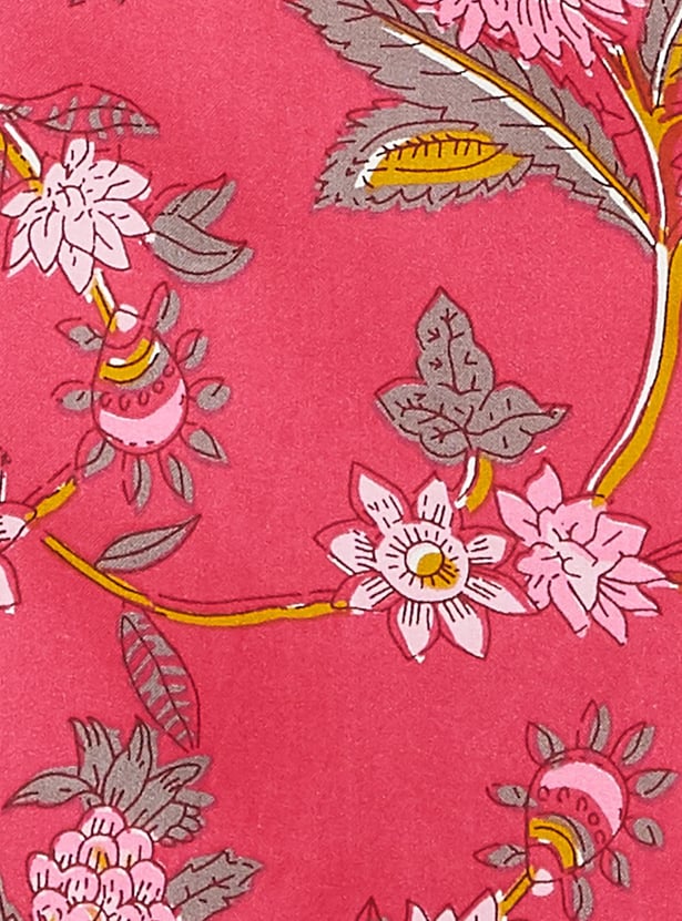 MELANGE Floral Print Straight Kurta