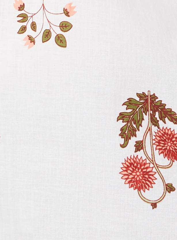 MELANGE Floral Print Straight Kurti