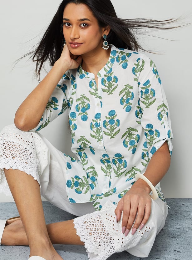 MELANGE Floral Print Kurti
