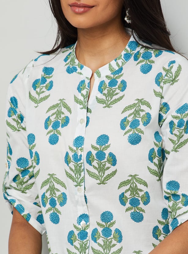 MELANGE Floral Print Kurti