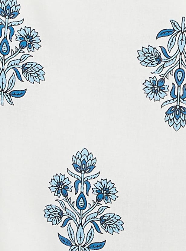 MELANGE Floral Print Straight Kurta Set
