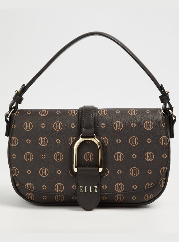 ELLE Monogram Print Sling Bag