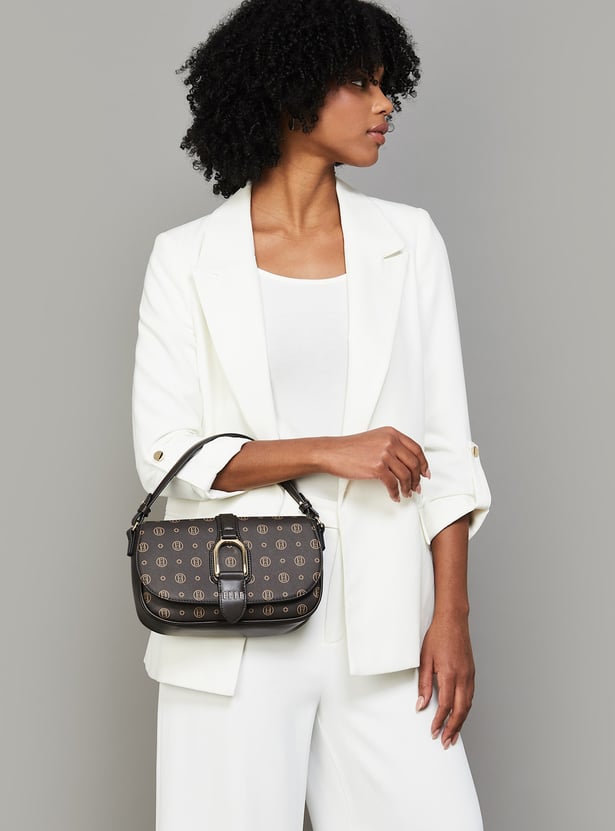 ELLE Monogram Print Sling Bag