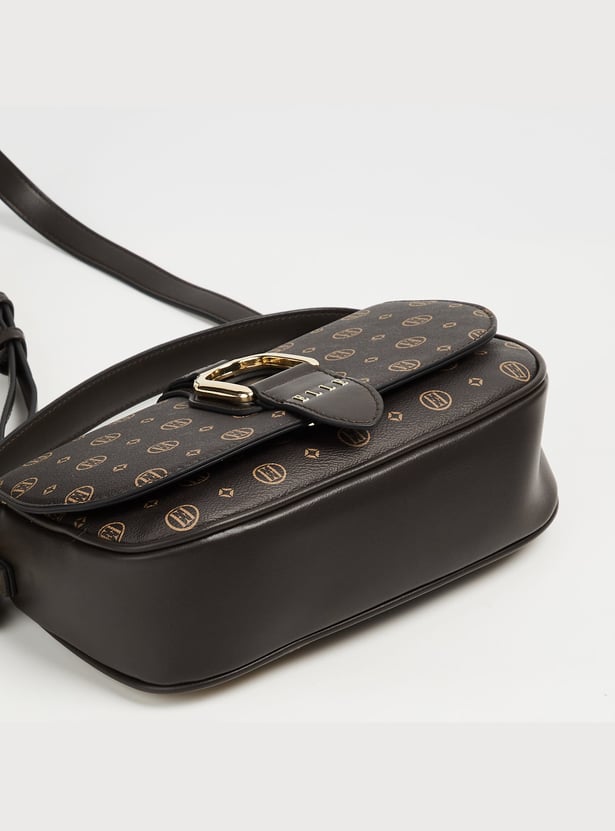 ELLE Monogram Print Sling Bag