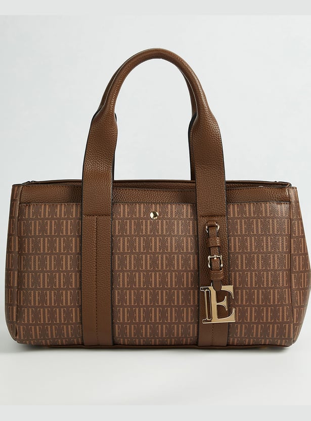 ELLE Printed Handheld Bag