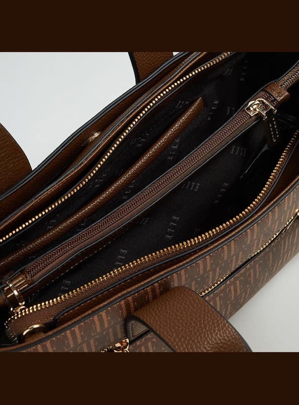 ELLE Printed Handheld Bag