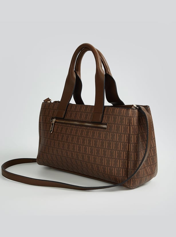ELLE Printed Handheld Bag